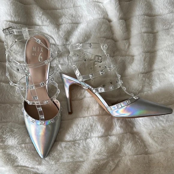 Mix No. 6 Iridescent Silver Heels - Picture 5 of 9